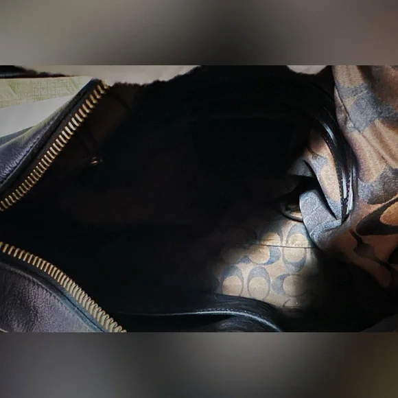 Vintage Y2K Coach Black soft Leather hobo shoulder bag 2001 years ❌70% OFF SALE❌ - Picture 10 of 17